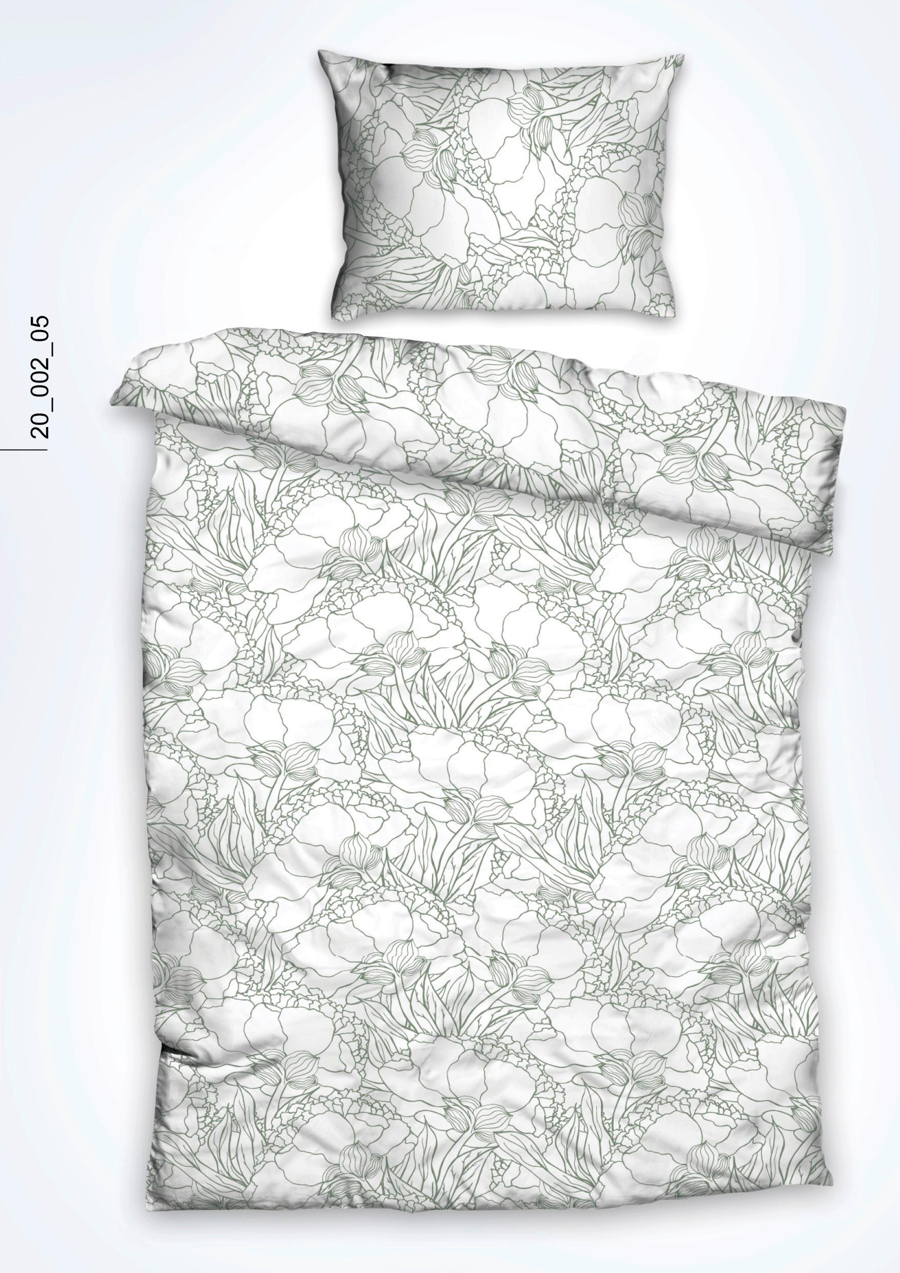 Posteljina Emma Xxl 200x200/2x60x80cm - maslinasto zelena, tekstil (200/200cm) - Mömax