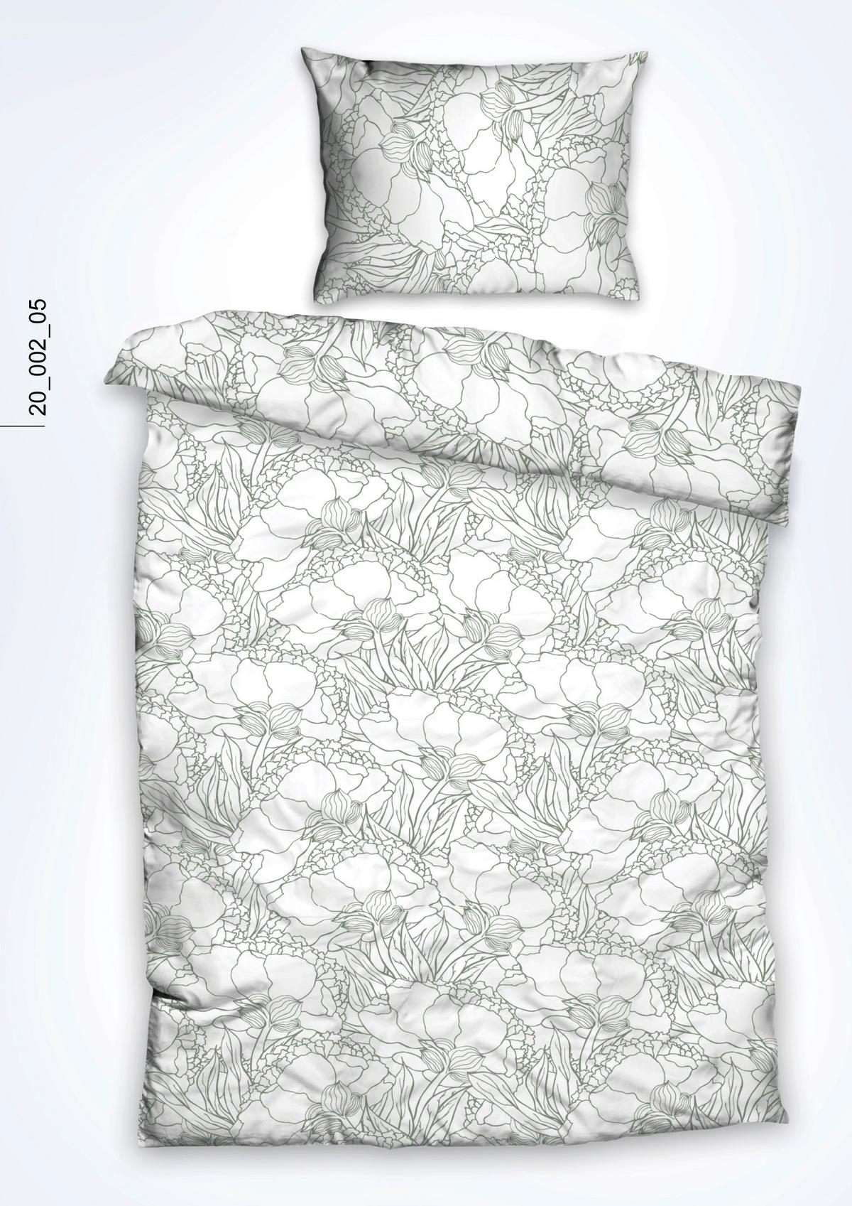 Posteljina Emma Xxl 200x200/2x60x80cm - maslinasto zelena, tekstil (200/200cm) - Mömax