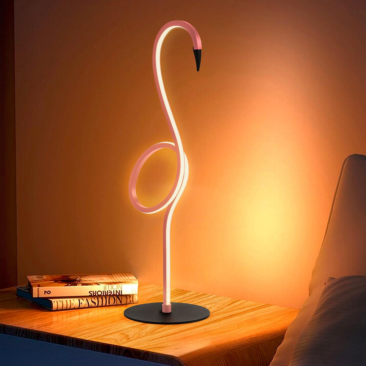 Led Stolna Svjetiljka Flamingo - pink, Trend, metal/plastika (15/15/50cm) - Elstead Lighting