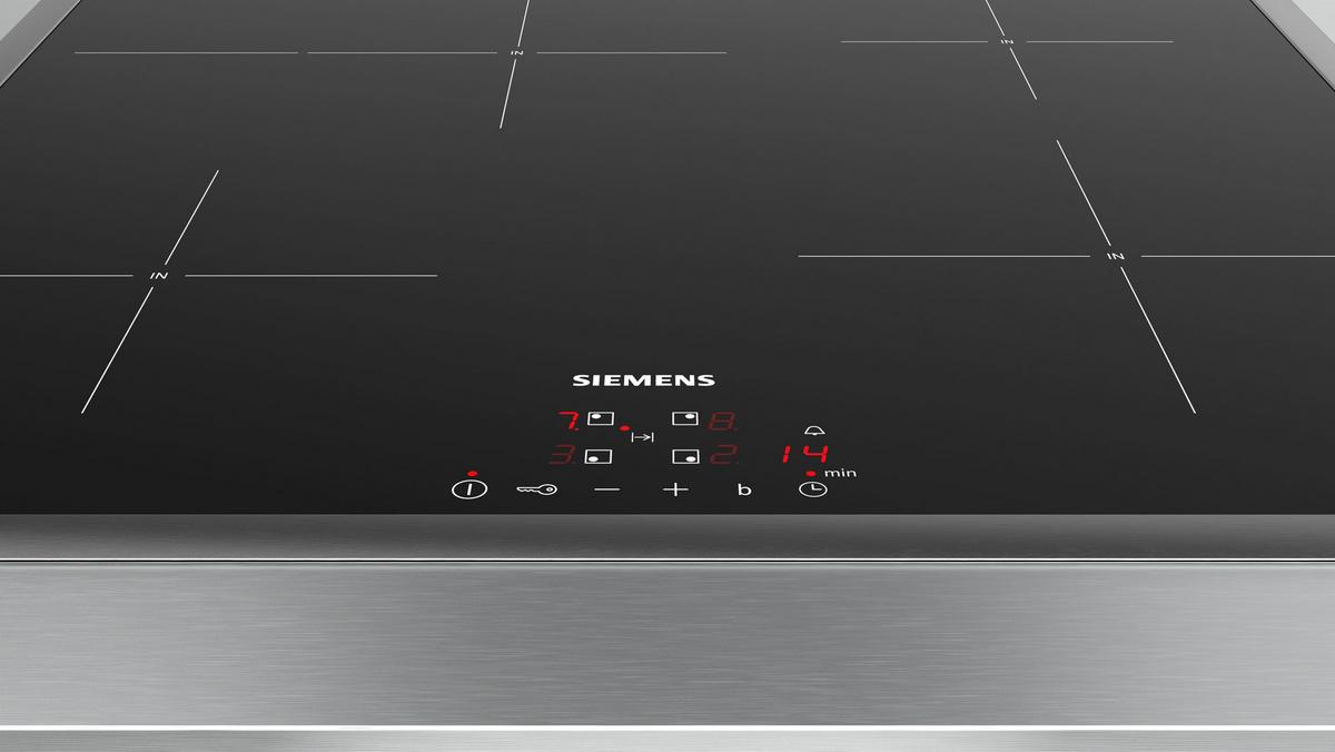 Induktionskochfeld EH64KBFB5E Schwarz - Schwarz, KONVENTIONELL, Glas/Metall (58,3/5,5/51,3cm) - Siemens