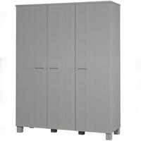 Garderobenschrank Dennis Grau - Grau, Design, Holz/Holzwerkstoff (158/202/55cm) - Livetastic