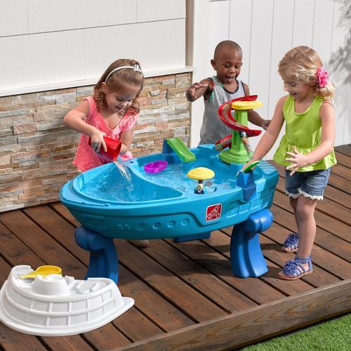 Sand- und Wassertisch Step 2 Fiesta Sand & Water - Blau/Weiß, Basics, Kunststoff (100,3/71,1/67,3cm) - Ambia Garden