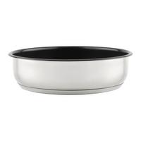 Bratpfanne Click & Cook Edelstahlfarben/Schwarz - Silberfarben, KONVENTIONELL, Metall (24/6,5cm) - Mömax