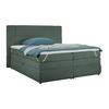 Boxspringbett Palace Dunkelgrün ca. 160x200cm - Dunkelgrün, KONVENTIONELL, Kunststoff/Textil (160/200cm) - Premium Living