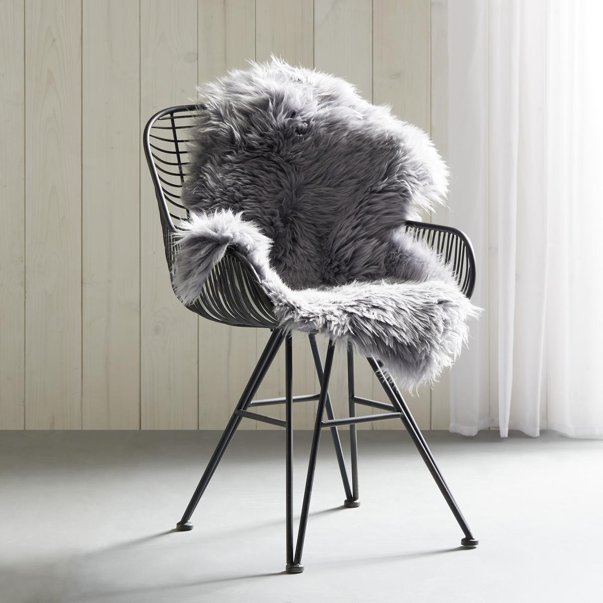 Schaffell Jenny in Grau ca. 90x60cm - Grau, Fell (60/90-105cm) - Modern Living