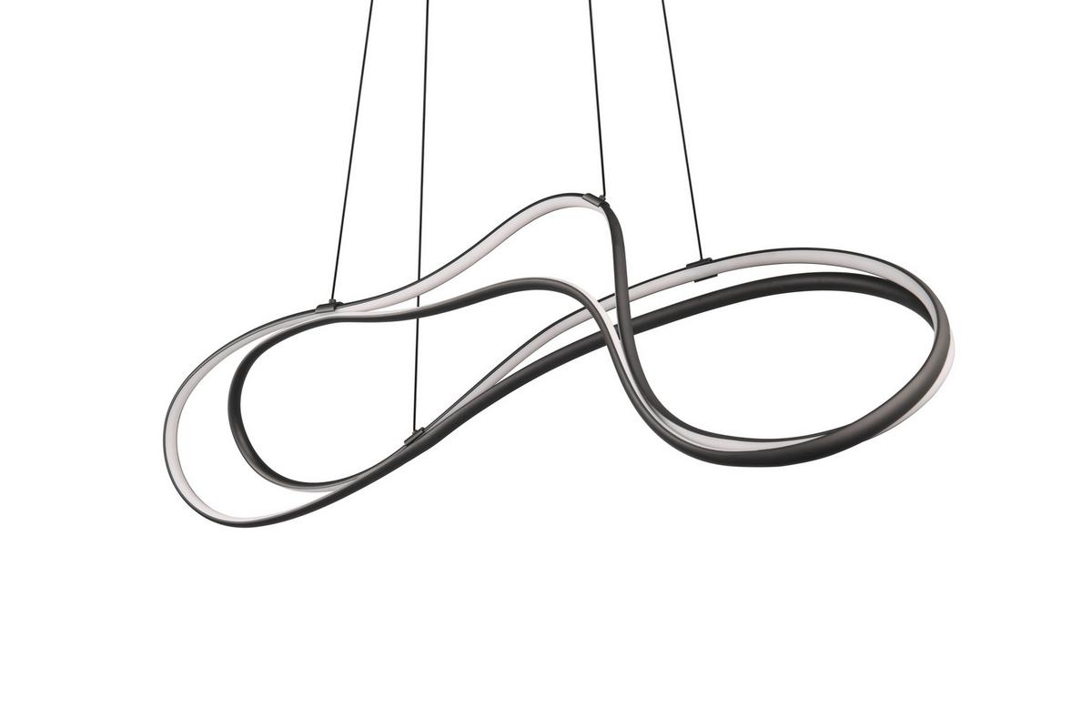 LED-Pendelleuchte Nala in Schwarz max. 57 Watt - Schwarz, Design, Metall (113/24/150cm) - Trio Leuchten