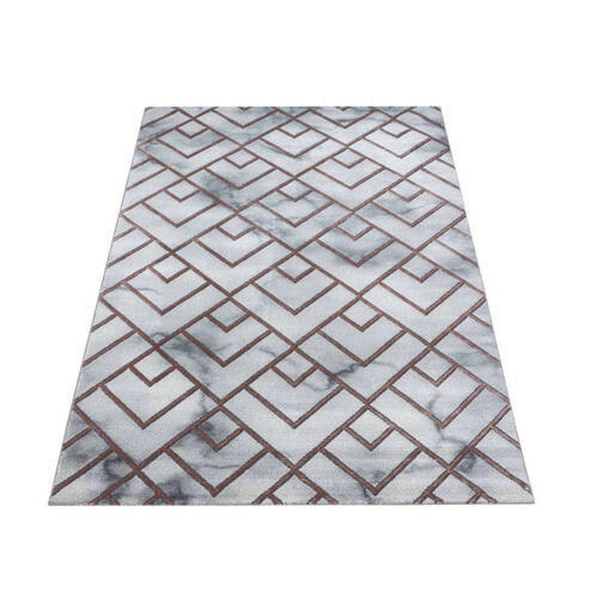 Webteppich Naxos Bronzefarben ca. 240x340cm - Bronzefarben, Design, Textil (240/340cm)