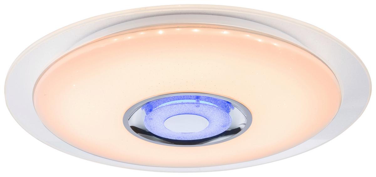 Stropna Led-svetilka Gloria, S Sijalko - bela/opal, Moderno, kovina/umetna masa (47,5/5,7cm)
