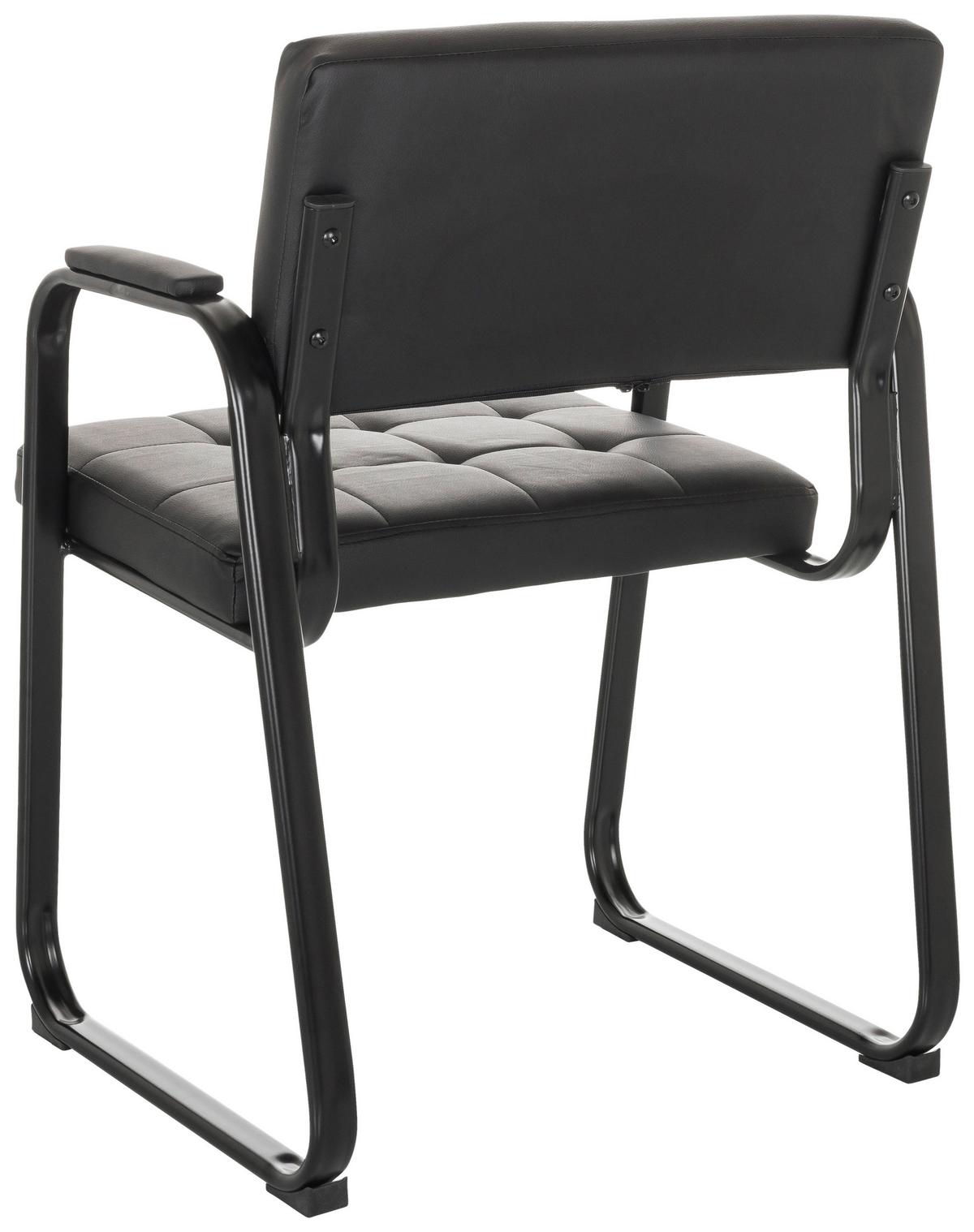 Konferenčni Stol Zanta B Pu, Črna - črna, Basics, kovina/tekstil (58/79/55cm) - MID.YOU