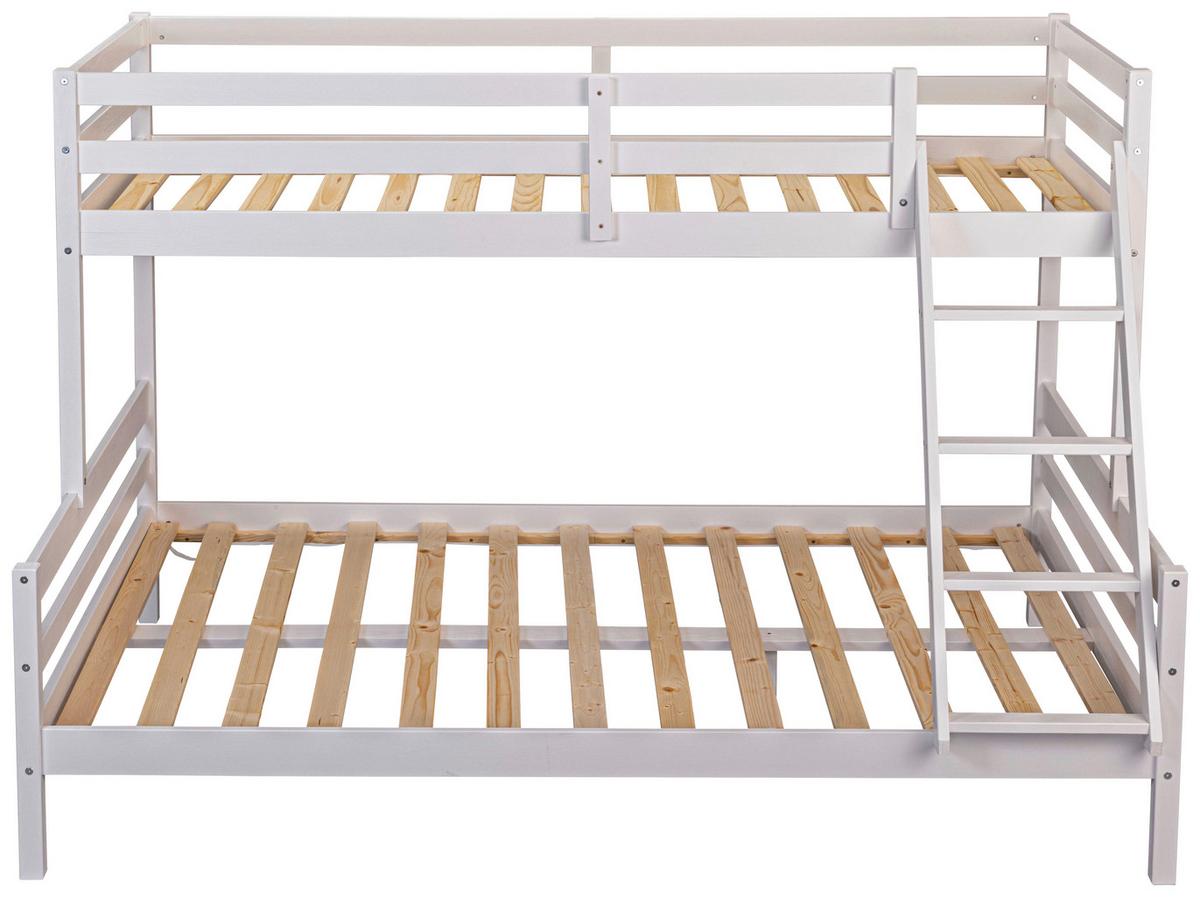 Etagenbett Sleepy Cloud ca. 90-140x200 cm Weiß - Weiß, MODERN, Holz (90-140/200cm) - MID.YOU