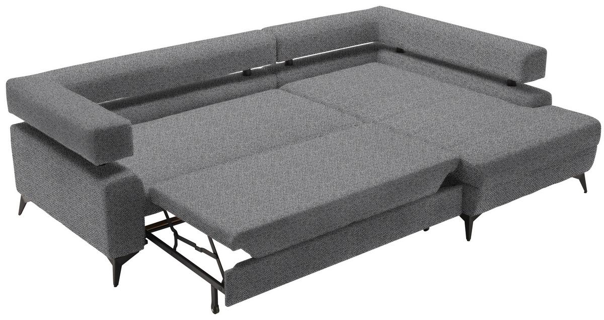Coltar ROSALIE - gri închis, Konventionell, textil (265/184cm) - Modern Living