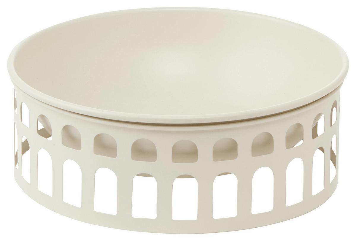 Dekoschale Base in Beige - Beige, Metall (24/9cm) - Modern Living