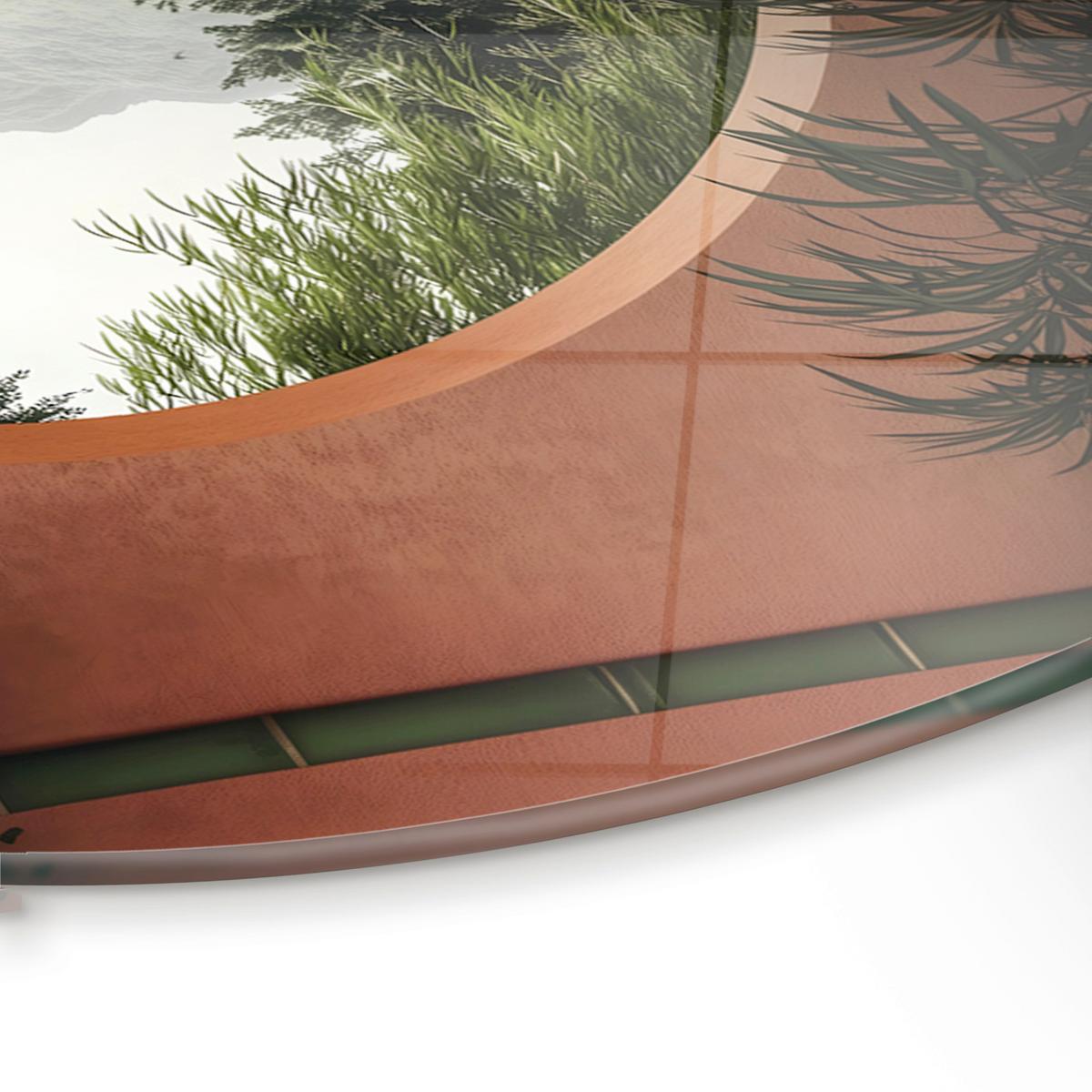 Glasbild Multicolor ca. 70x100cm - Multicolor, Basics, Glas/Papier (70/100cm)