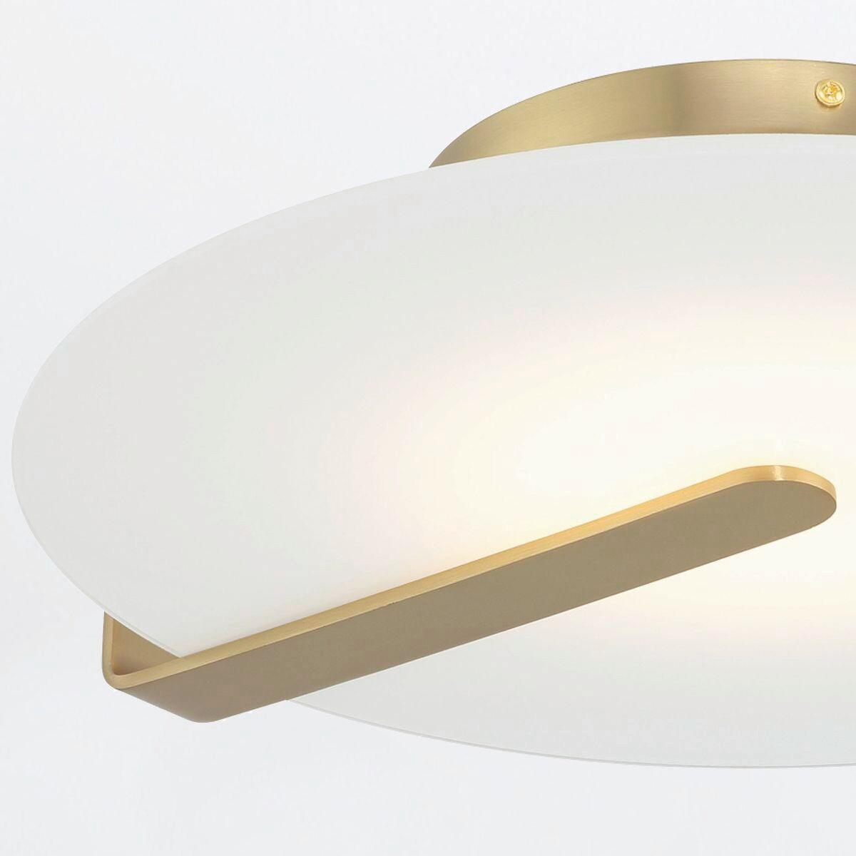 LED Falilámpa Qn-Nuvola-F-M-Bg - fekete, Design, üveg/fém (43,2/9,2cm) - Elstead Lighting