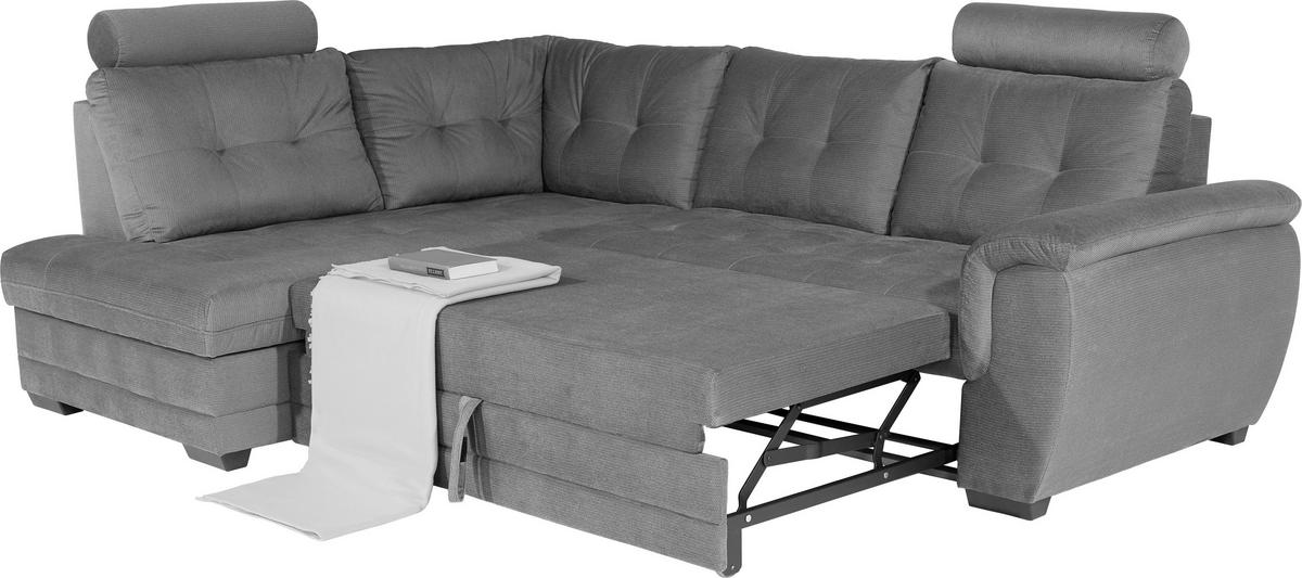 Canapea modulară Falco - gri deschis, Konventionell, textil (183/251cm) - Ondega