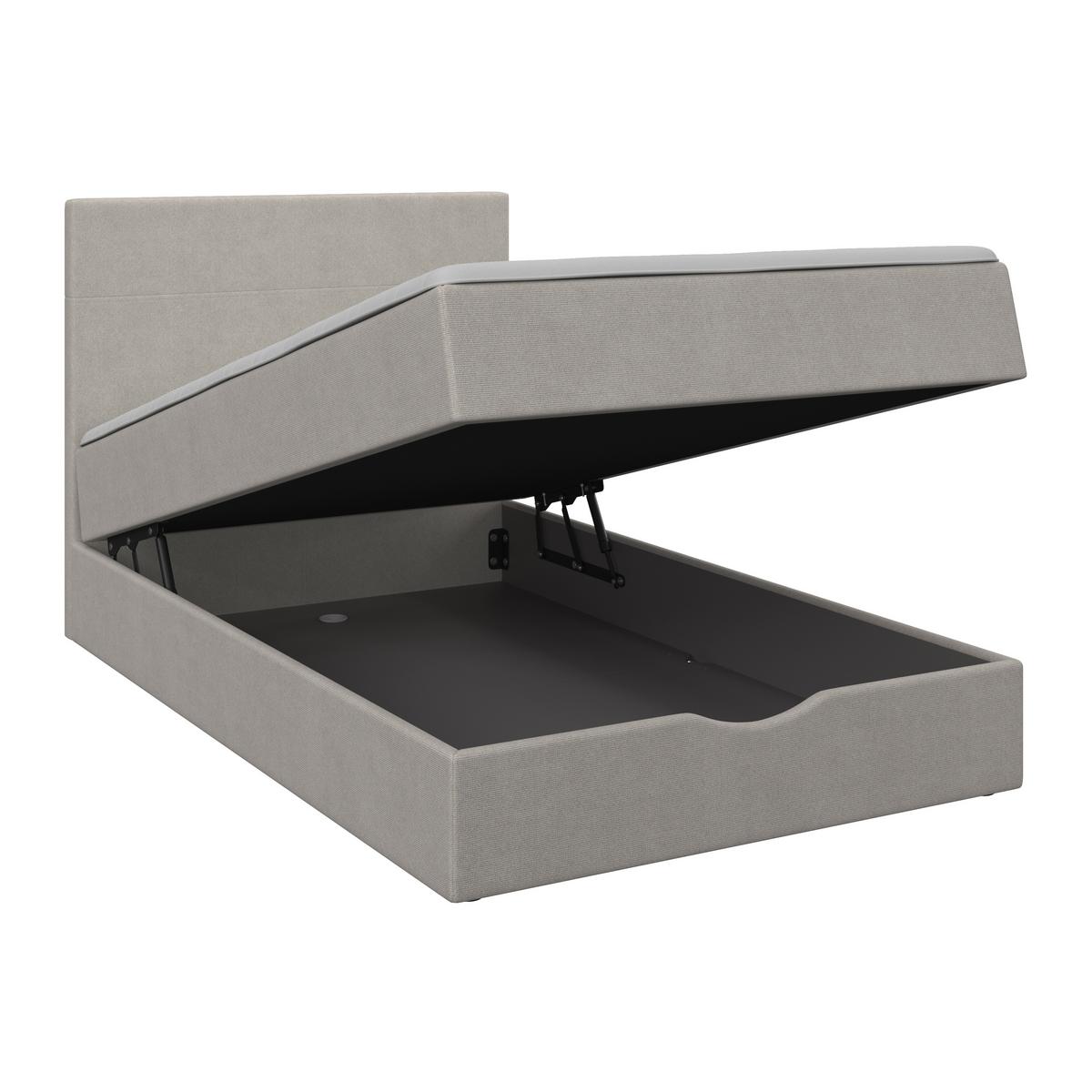 Box Ágy Ace - világosszürke, Modern, textil/fa (120/200cm) - Bessagi Home