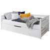 Stauraumbett Naomi ca. 90x200 cm Weiß - Weiß, MODERN, Holz (90/200cm) - MID.YOU