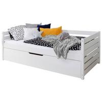 Stauraumbett Naomi mit Zusatzbett ca. 100x200 cm Weiß - Weiß, MODERN, Holz (100/200cm) - MID.YOU
