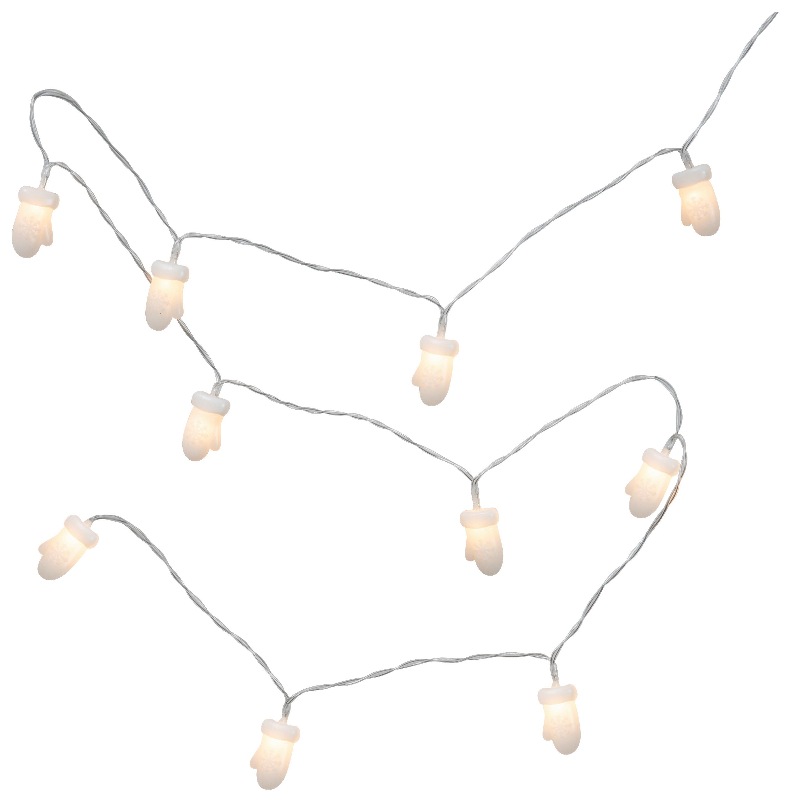 Okrasna Led-svetilka Gloves - bela, kovina/umetna masa (165cm) - Mömax