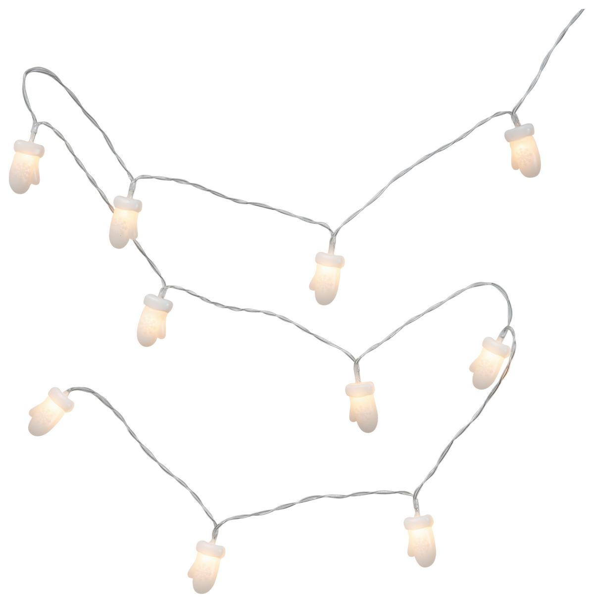Okrasna Led-svetilka Gloves - bela, kovina/umetna masa (165cm) - Mömax