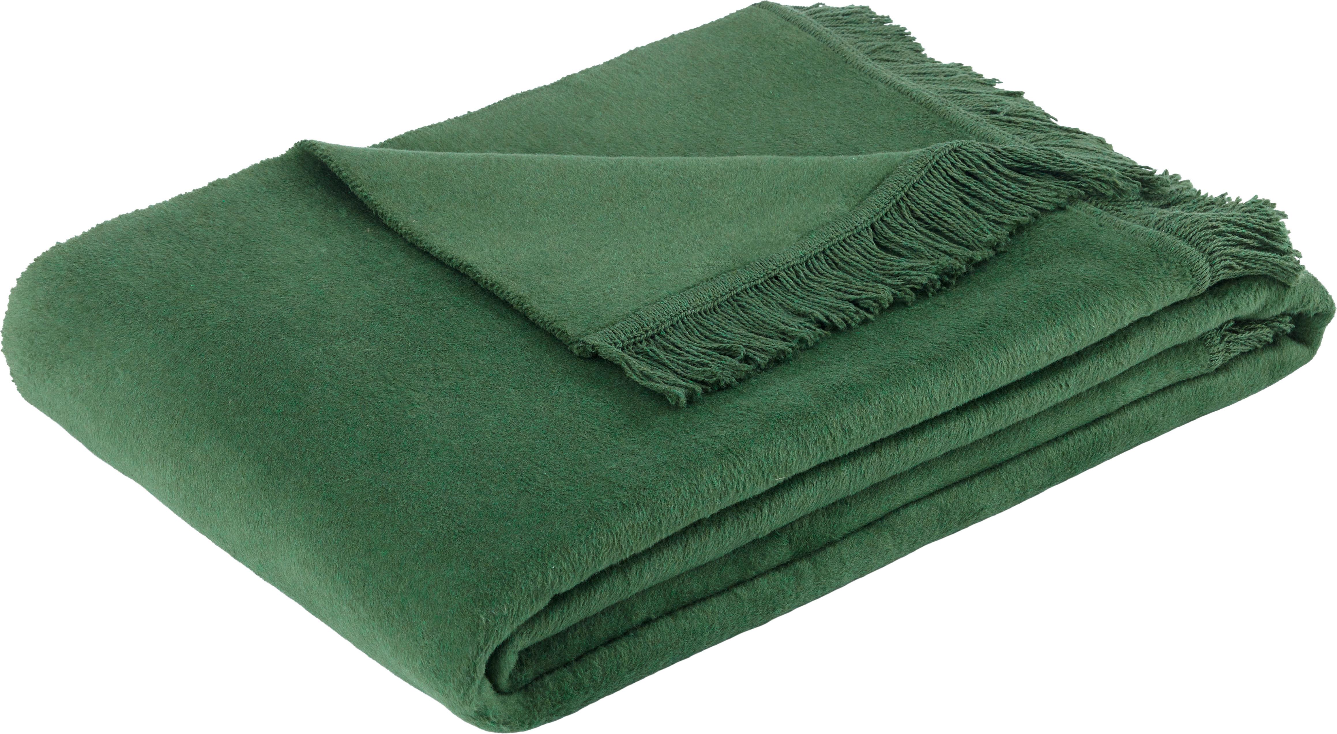 Odeja El Sol - temno zelena, tekstil (150/200cm) - Modern Living