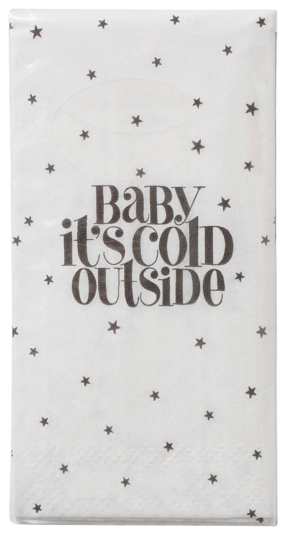 Taschentuch Soho I Motiv: Schriftzug - Schwarz/Weiß, KONVENTIONELL, Papier (10,5/5,3/2,2cm) - Modern Living