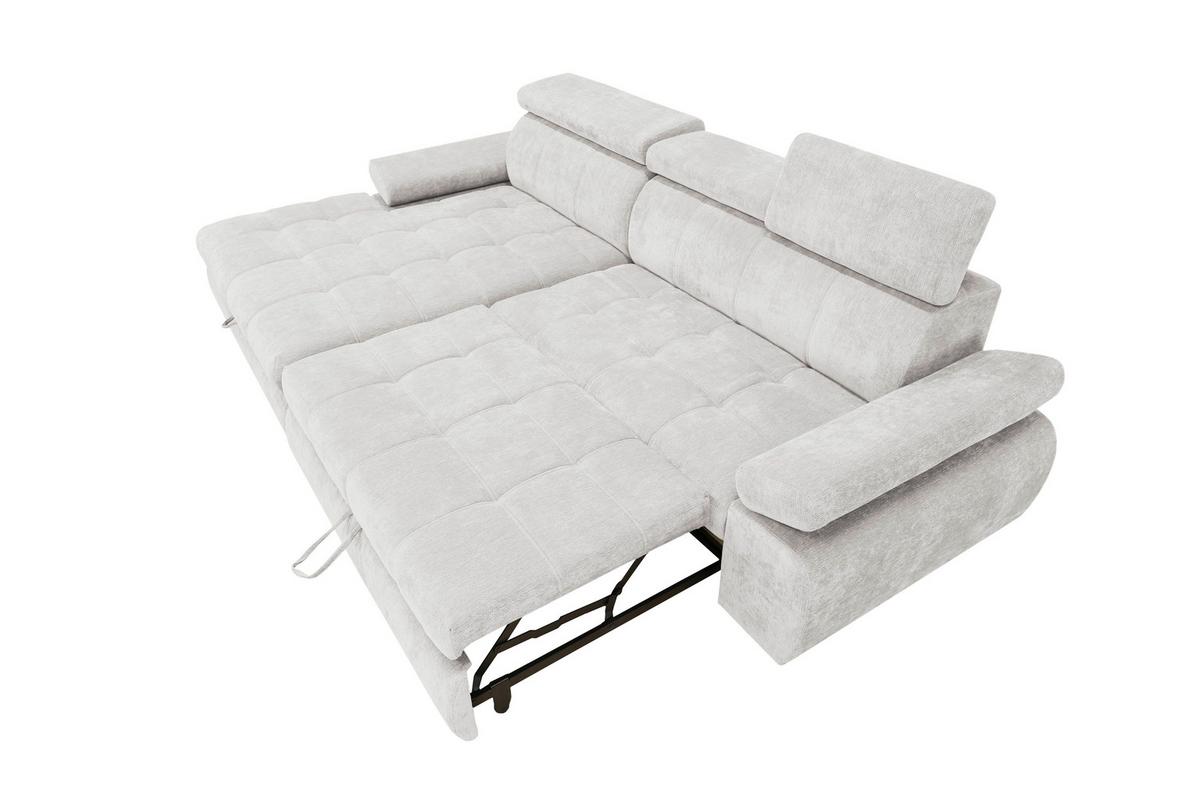 Kutna Garnitura Vegas - svijetlo siva/crna, Design, drvo/tekstil (173/294cm) - Modern Living