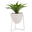 Pflanztopf Pura Weiß 19x23 cm - Weiß, Kunststoff (19/23cm) Pflanztopf Pura Weiß 19x23 cm - Weiß, Kunststoff (19/23cm)