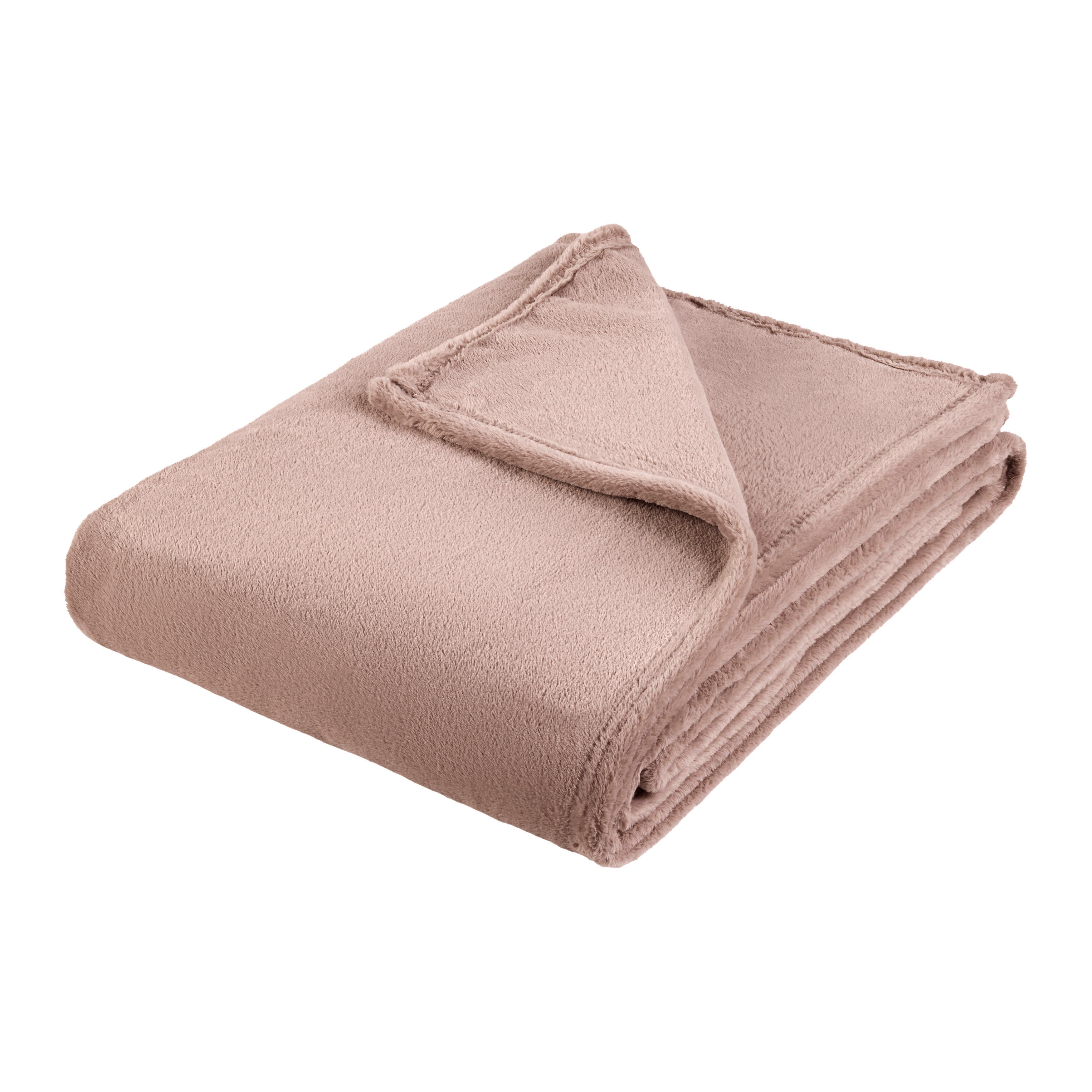 Decke Minki Mokka ca. 150x200cm - Mokka, Konventionell, Textil (150/200cm) - Mömax