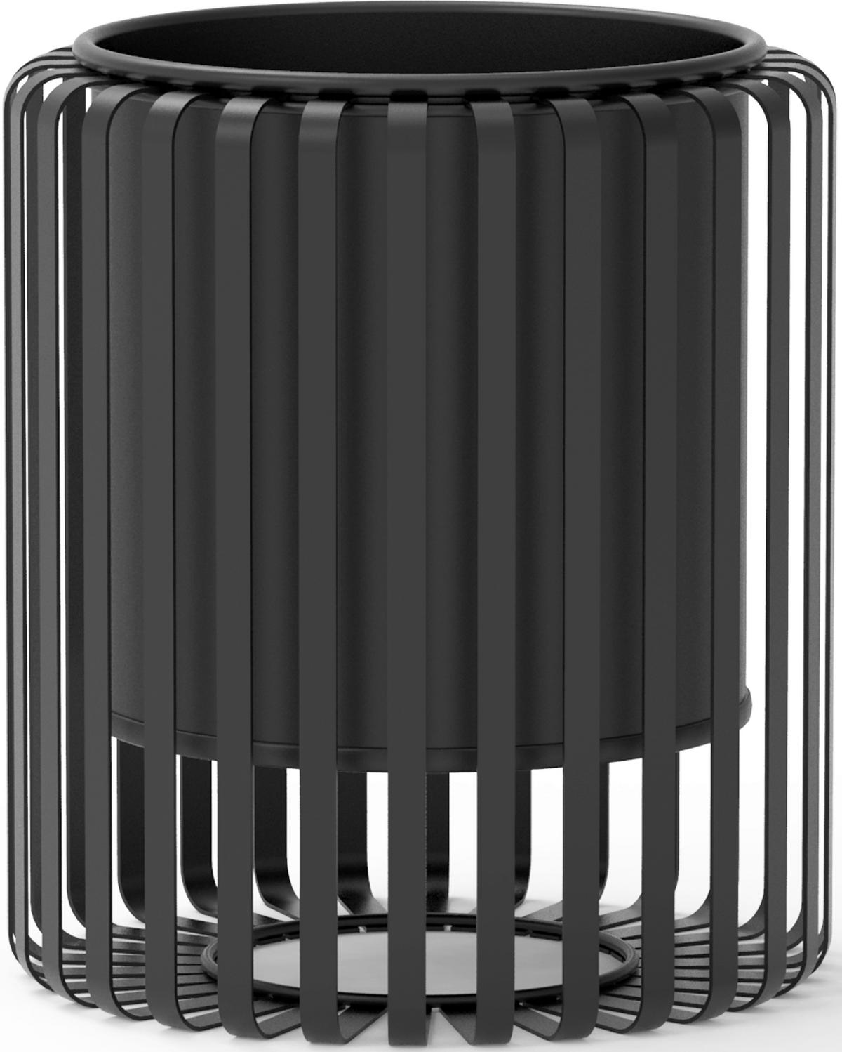 Ghiveci Rio cca. 19,5x20 cm - negru, metal (19,5/20,03cm) - Mömax