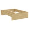 Posteljni Okvir Unit 140 - barve hrasta, Konvencionalno, leseni material (140/200cm) - Based