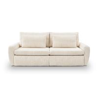 Canapea extensibila MEVI - crem, Modern (240/72-90/120cm) - Premium Living