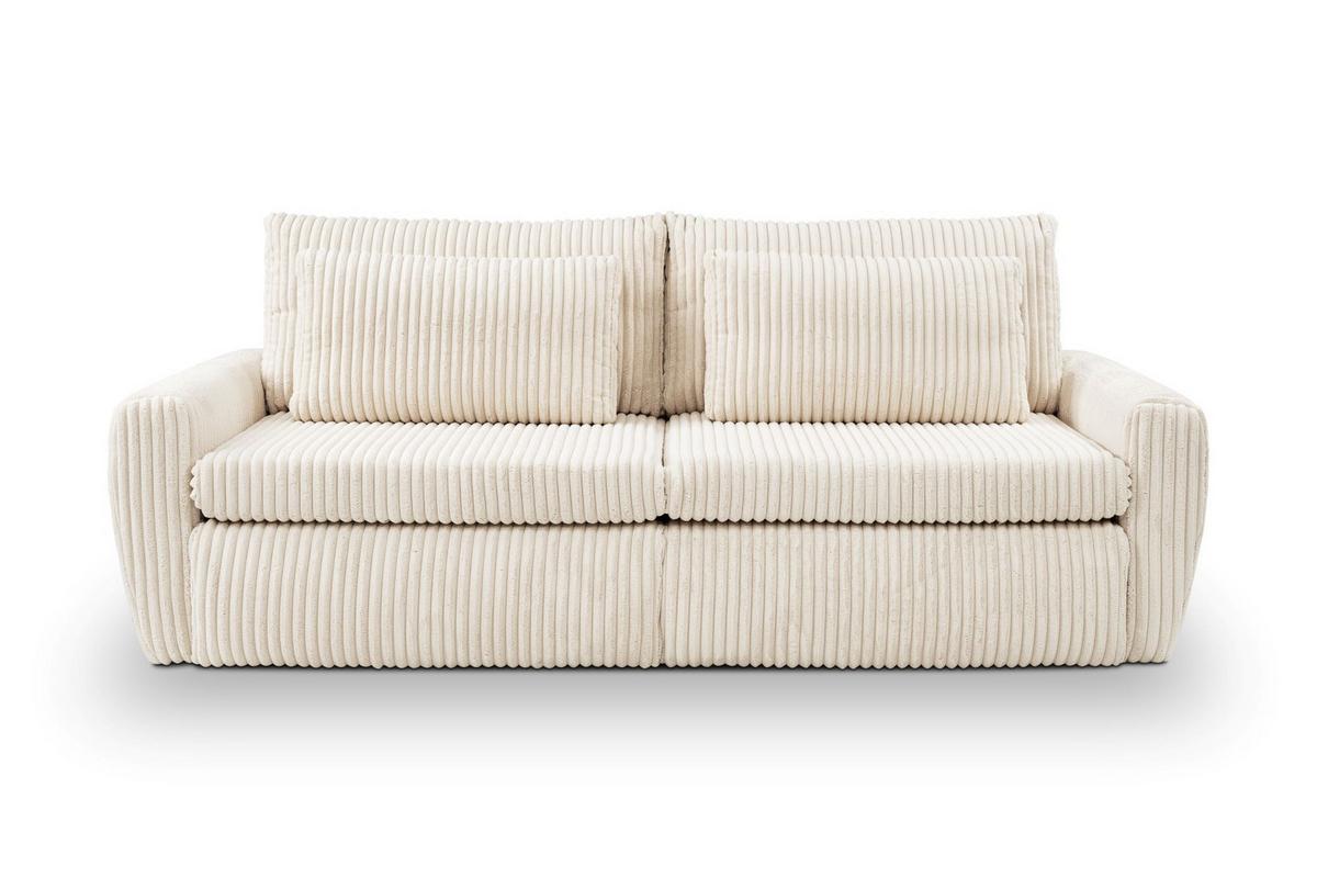 Canapea extensibila MEVI - crem, Modern (240/72-90/120cm) - Premium Living
