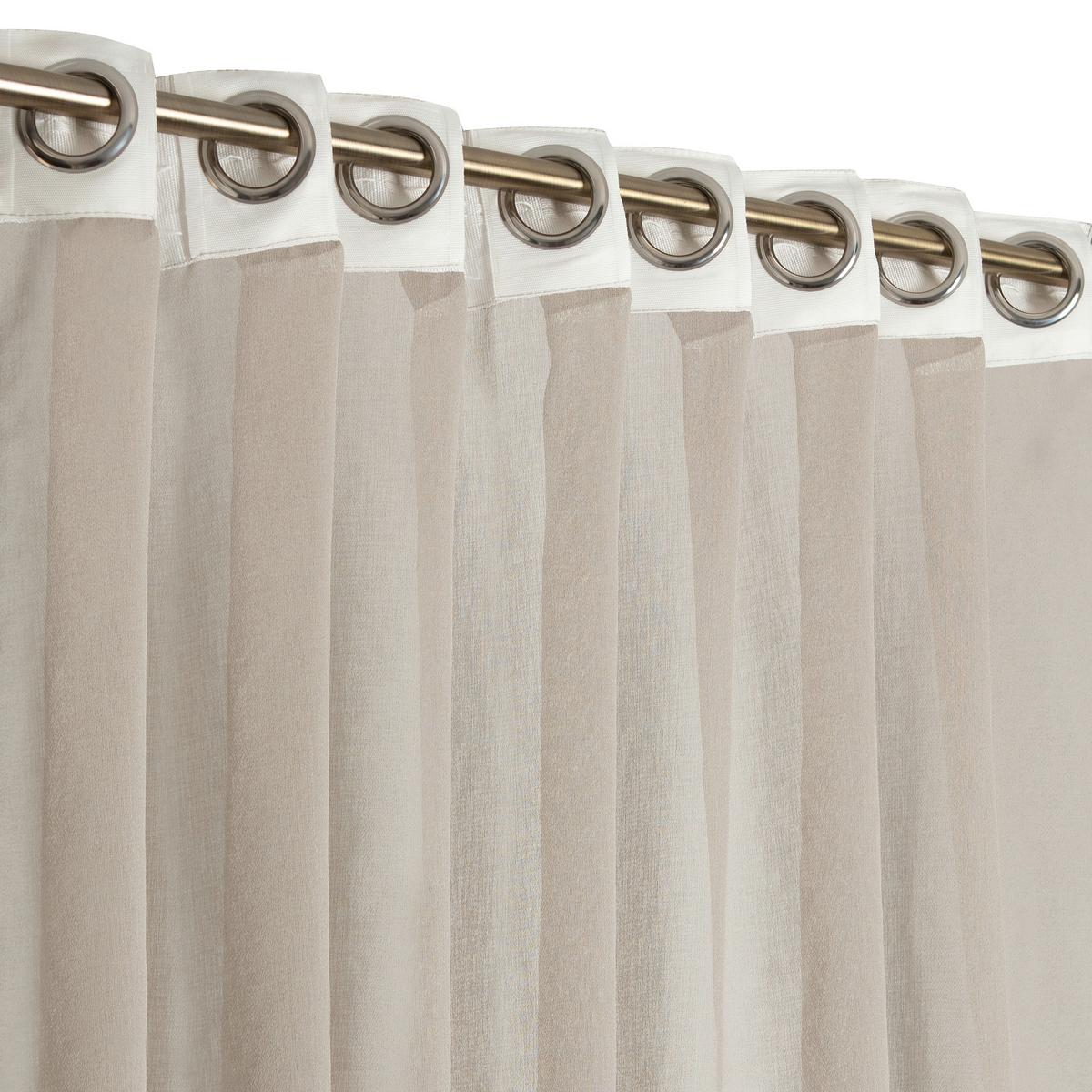 ZASŁONA GOTOWA 0160808 3 IN 1 LIM-HOME BEIGE - beżowy, Basics, tkanina (140/240cm)