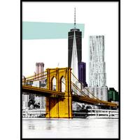 Bild Elena Ca. 50x70cm - Multicolor/Schwarz, Modern, Papier/Holzwerkstoff (50/70cm) - Mömax