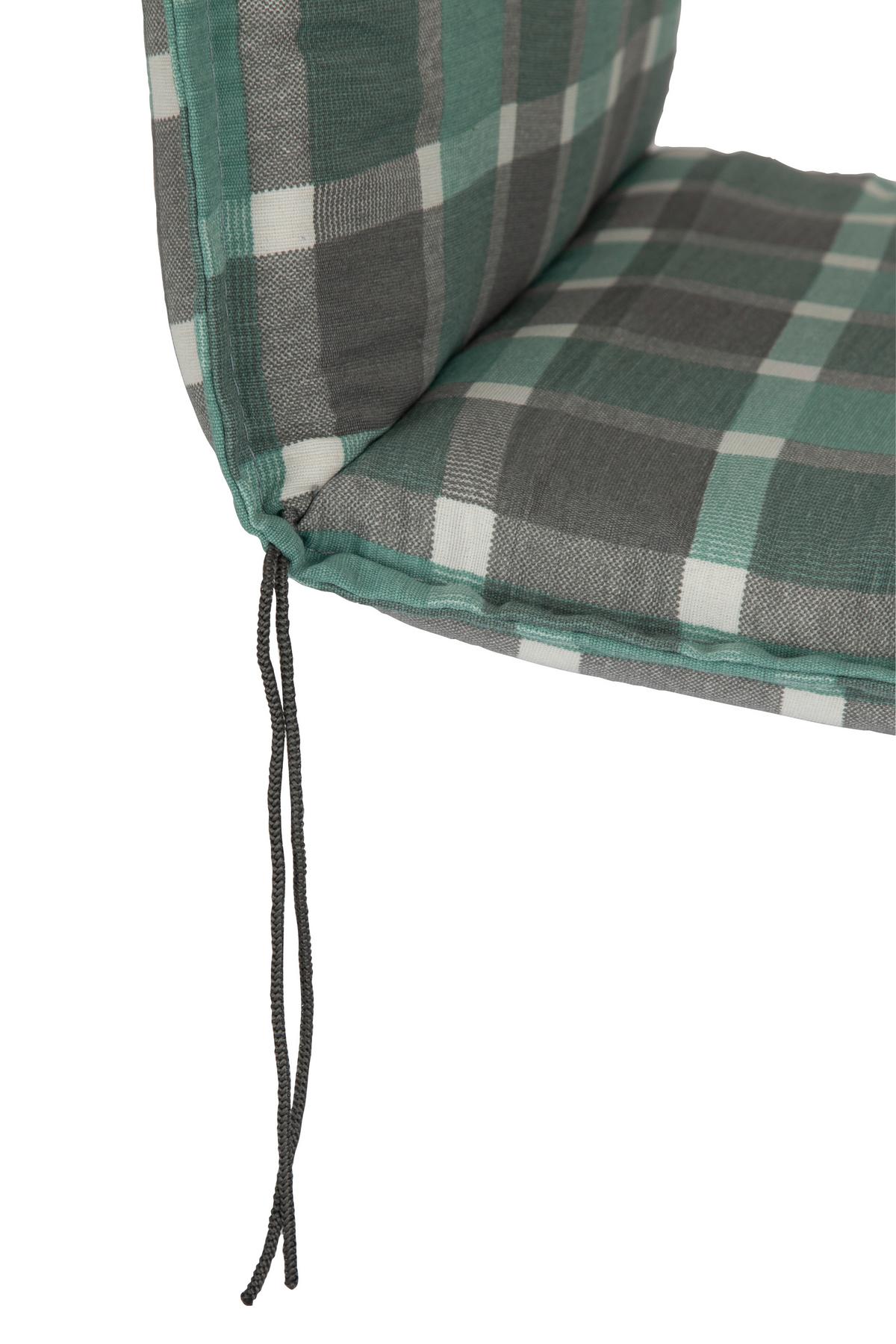 Liegenauflage Büsum ca. 193x60 cm Grau/Türkis - Türkis/Grau, Basics, Textil (193/60/6cm) - Gardenson