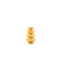 Dekovase Hoop Gelb - Gelb, Basics, Metall (17/17/30cm)