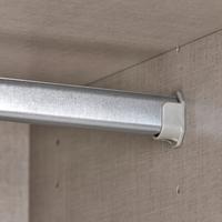 Dulap cu uși rotative ALABAMA - argintiu/gri deschis, Modern, material pe bază de lemn (91/229/54cm) - Modern Living