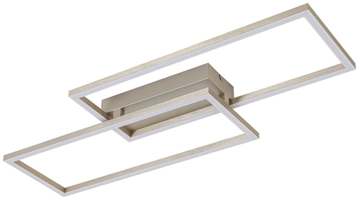 LED-Deckenleuchte Cem Champagnerfarben max. 30 Watt - Champagner, Modern, Kunststoff/Metall (75/30/7cm) - Mömax
