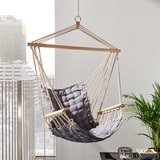 Hängesessel Karo - Grau, MODERN, Holz/Textil (100/100/58cm) - Bessagi Garden
