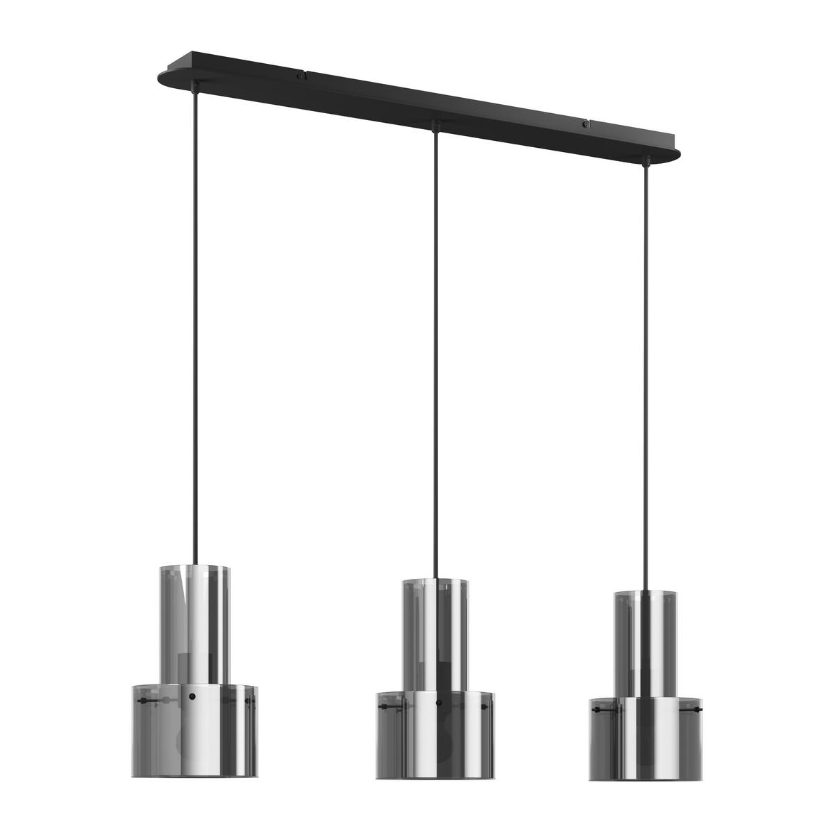 LAMPA WISZĄCA EOS *DK* - ciemnoszary, Design, metal/szkło (97/18/150cm) - Dieter Knoll