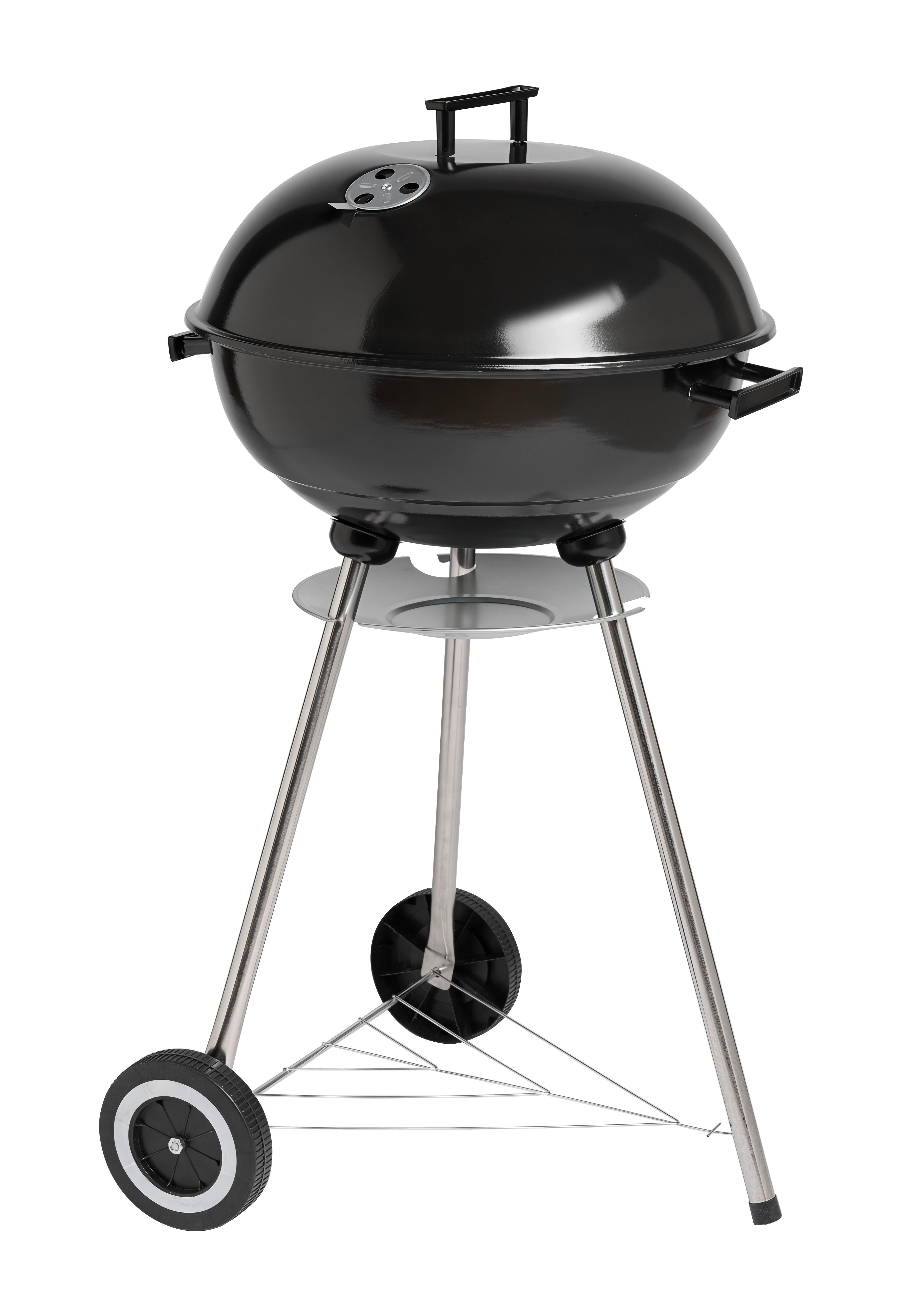 Kugelgrill Michael Schwarz - Schwarz, KONVENTIONELL, Kunststoff/Metall (54/90/48cm) - Mömax
