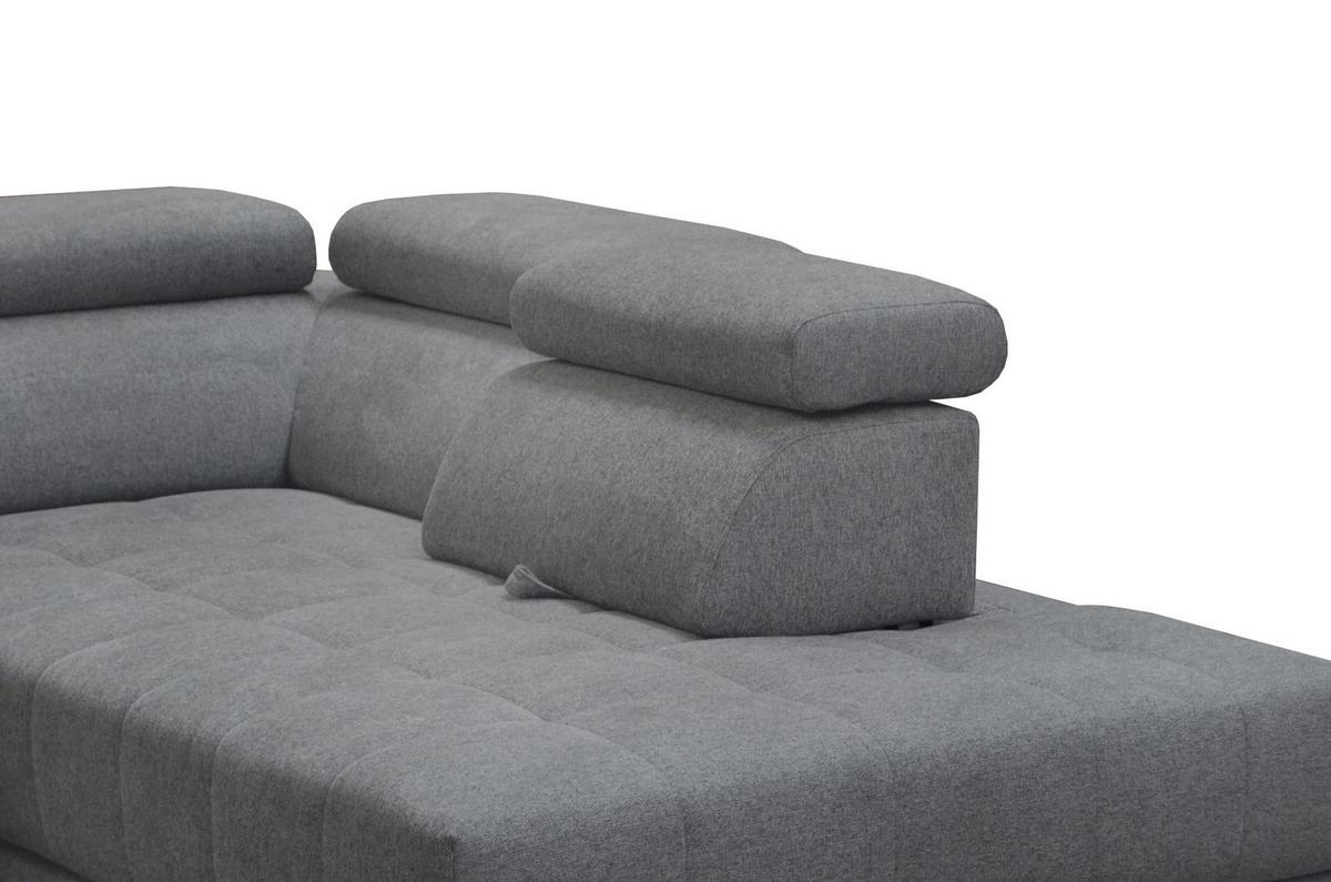 Kutna Garnitura Portland - siva/crna, Konvencionalno, tekstil/plastika (321/78-98/230cm) - Mömax