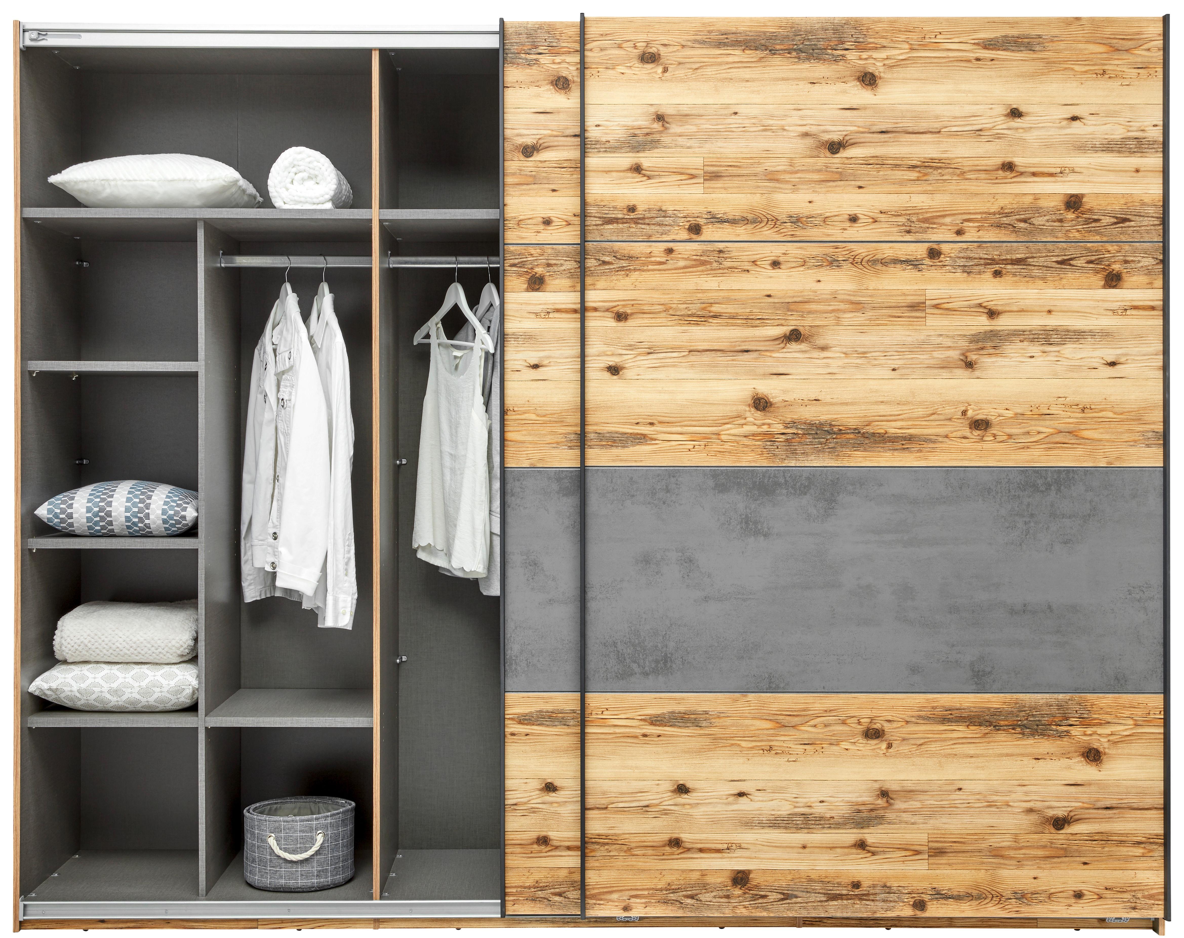 Unutarnja Raspodjela Alicante - siva, Basics, drvni materijal (82,7/158/47,7cm) - Modern Living