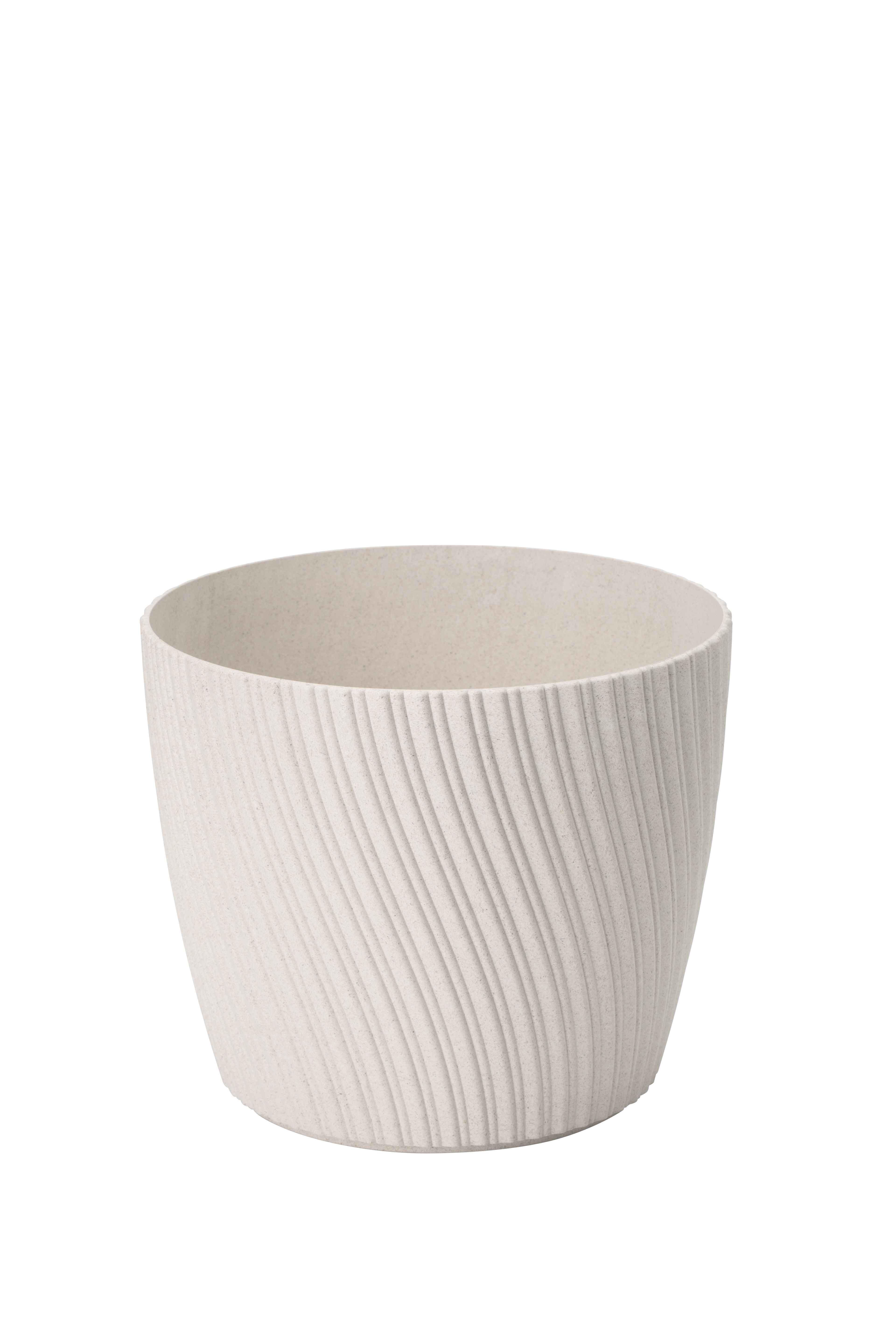 Übertopf Mira ECO Weiß - Weiß, KONVENTIONELL, Kunststoff (12,8/10,7cm) - Mömax