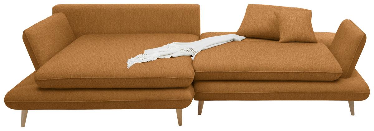 Kutna Garnitura Monte - boje senfa/prirodne boje, Romantično / ladanjski, tekstil/drvo (181/283cm) - Premium Living