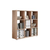 Regal Nizza Typ 13 Sonoma Eiche - Silberfarben/Sonoma Eiche, MODERN, Holzwerkstoff/Kunststoff (106,5/108,5/33cm) - MID.YOU