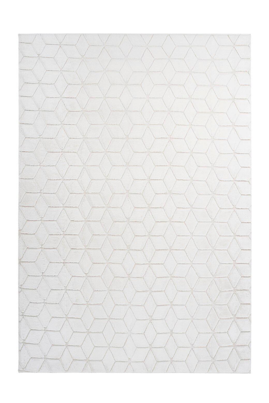 TEPPICH VIVICA 125 WEIß / CREME - Weiss/Creme, Konventionell, Textil (120/160cm) - Kayoom