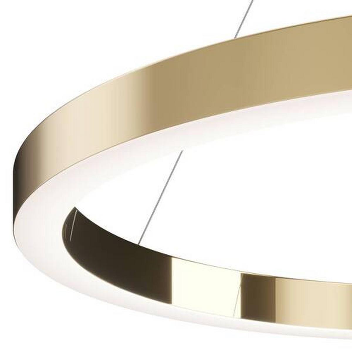 Pendelleuchte Saturno Messingfarben max. 60 Watt - Messingfarben, Trend, Metall (80/5cm) - MAYTONI