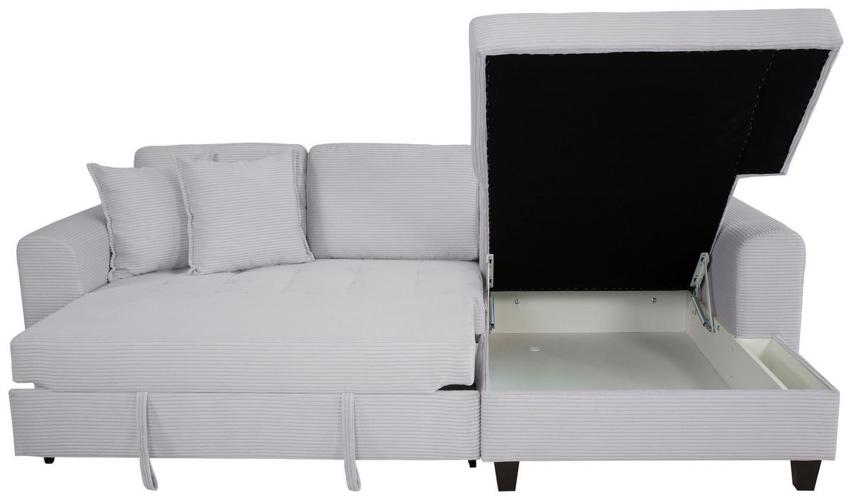 Kutna Garnitura Moritz - svijetlo siva, Trend, tekstil (265/155cm) - Modern Living